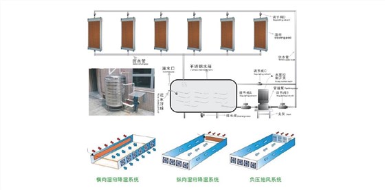 負(fù)壓風(fēng)機(jī)+濕簾